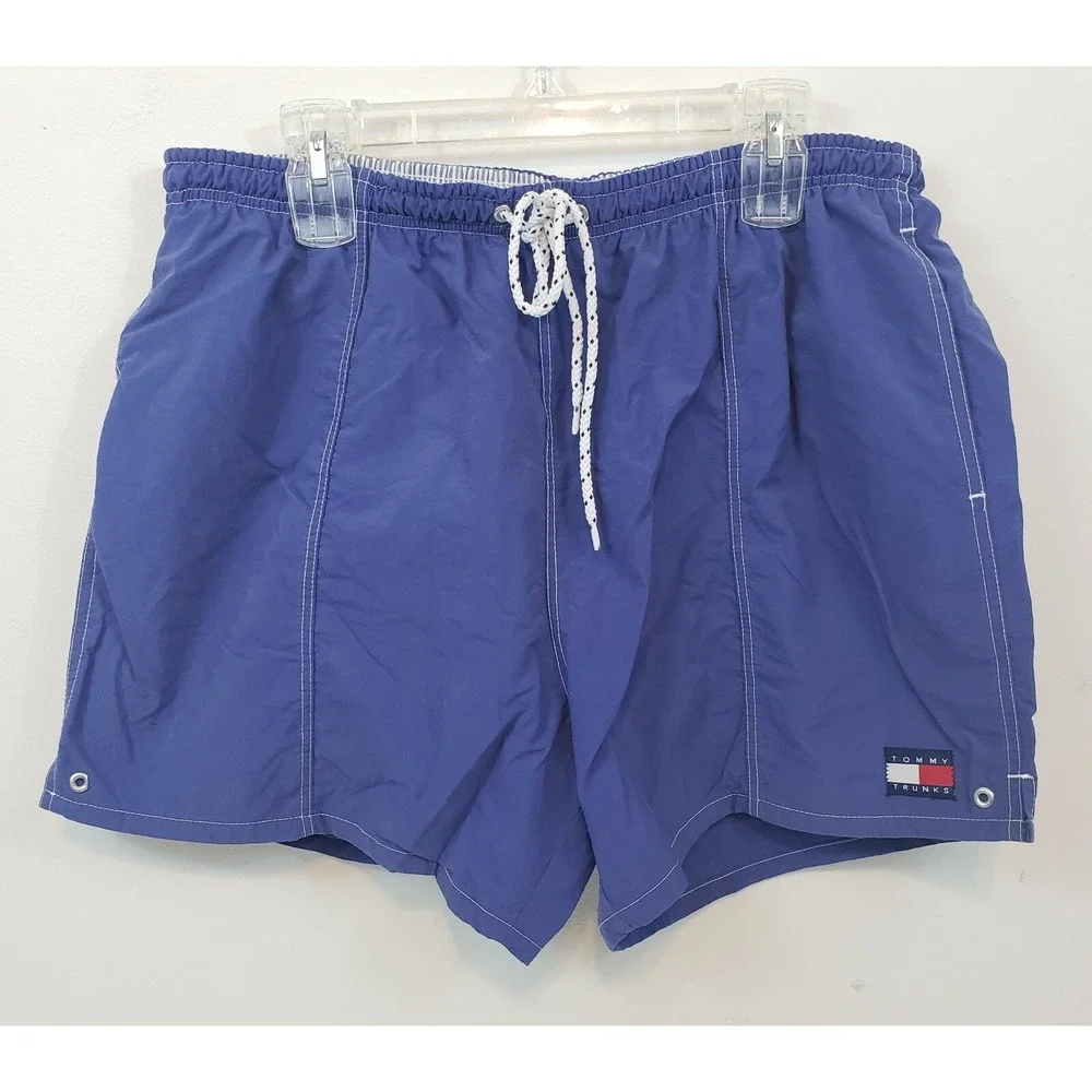 Tommy Hilfiger Men's Swim Trunk Shorts Size‎ XL Tommy Trunks Logo Flag 32x5